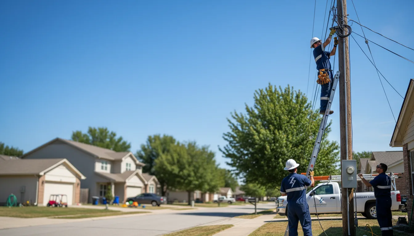 Residential electrician providing installation services in Snow Lake, AR
